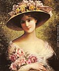 Emile Vernon Famous Paintings - The Fancy Bonnet